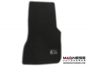 smart fortwo Floor Mats - 453 model - Carpet w/ Silver Binding 